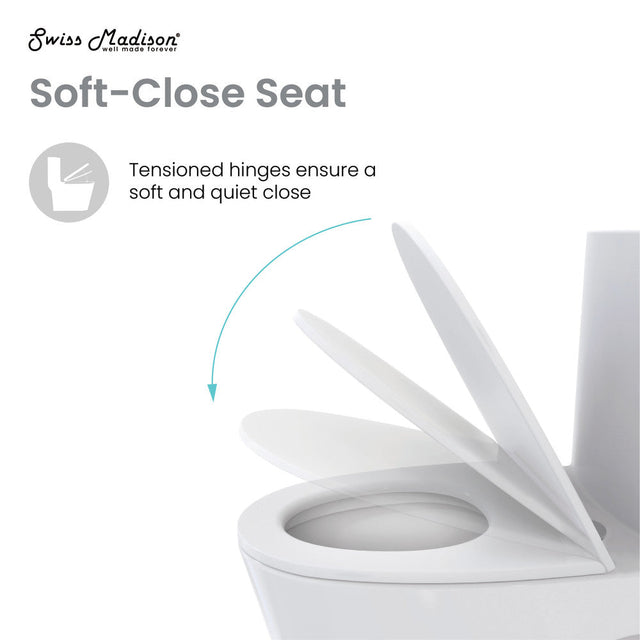 Cache Two-Piece Elongated Toilet Left Side Flush Handle Toilet 1.28 gpf