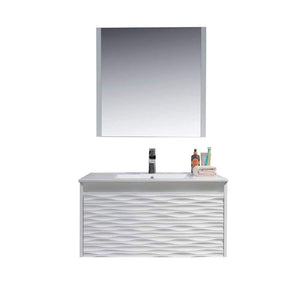 Blossom Paris 36" White Vanity with Ceramic Sink and Mirror