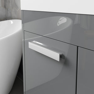 Lugano 48 in. Gray Single Sink Bath Vanity with Acrylic Top and Integrated Sink