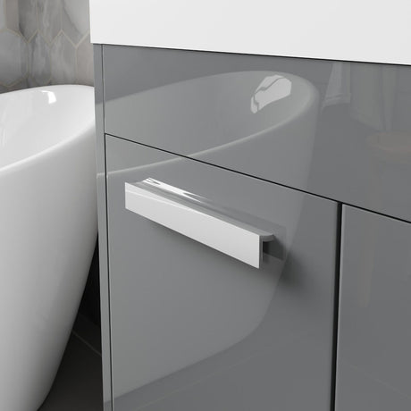 Lugano 48 in. Gray Single Sink Bath Vanity with Acrylic Top and Integrated Sink