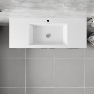 Lugano 48 in. Gray Single Sink Bath Vanity with Acrylic Top and Integrated Sink