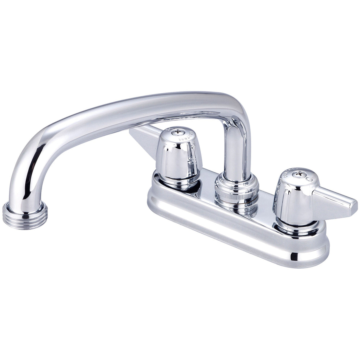 Central Brass 0094-H1 Two Handle Shell Type Bar/Laundry Faucet in Polished Chrome