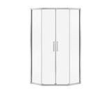 MAAX 137441-900-084-000 Radia Neo-angle 38 x 38 x 71 ½ in. 6mm Sliding Shower Door for Corner Installation with Clear glass in Chrome