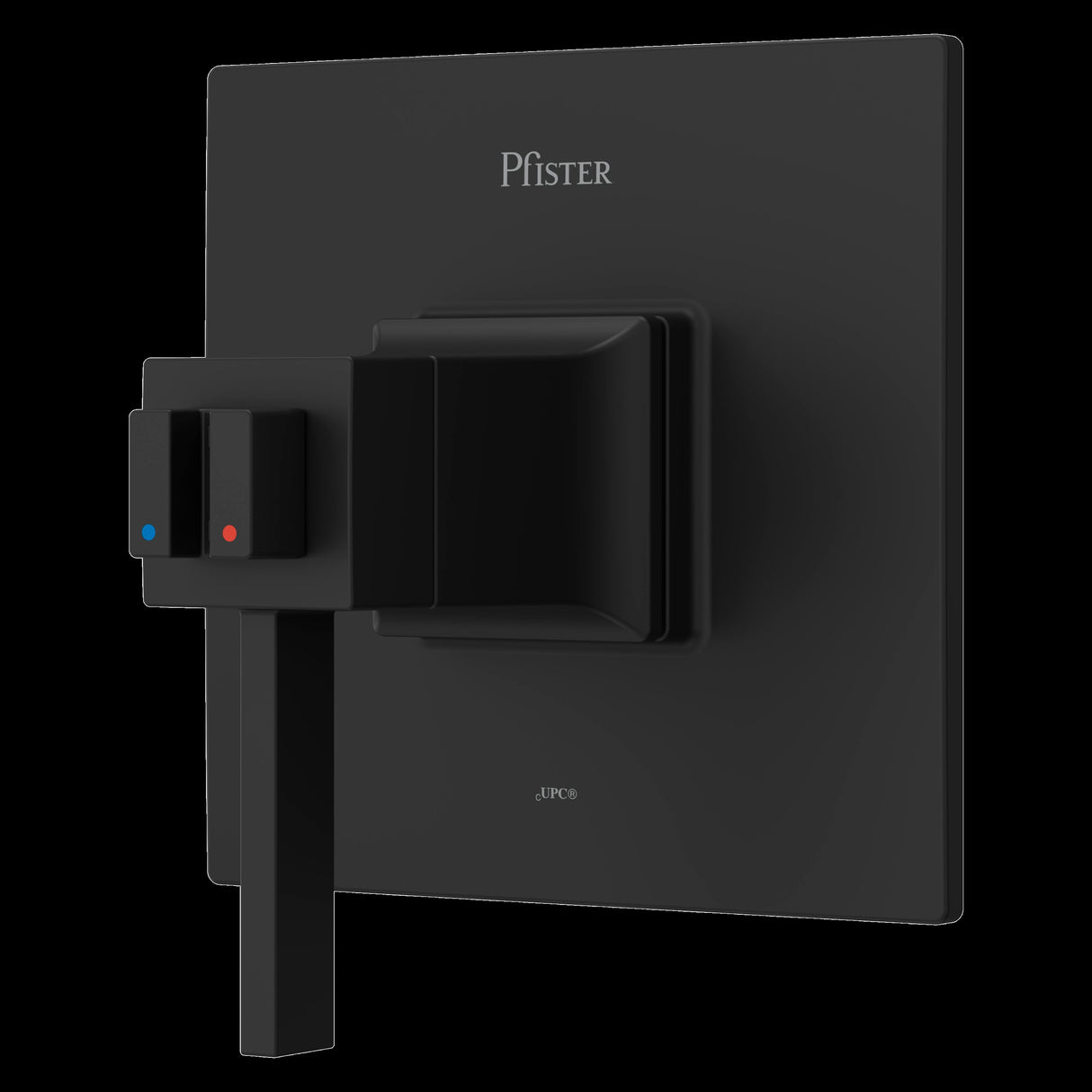Verve Trim Kit for Thermostatic Shower in Matte Black