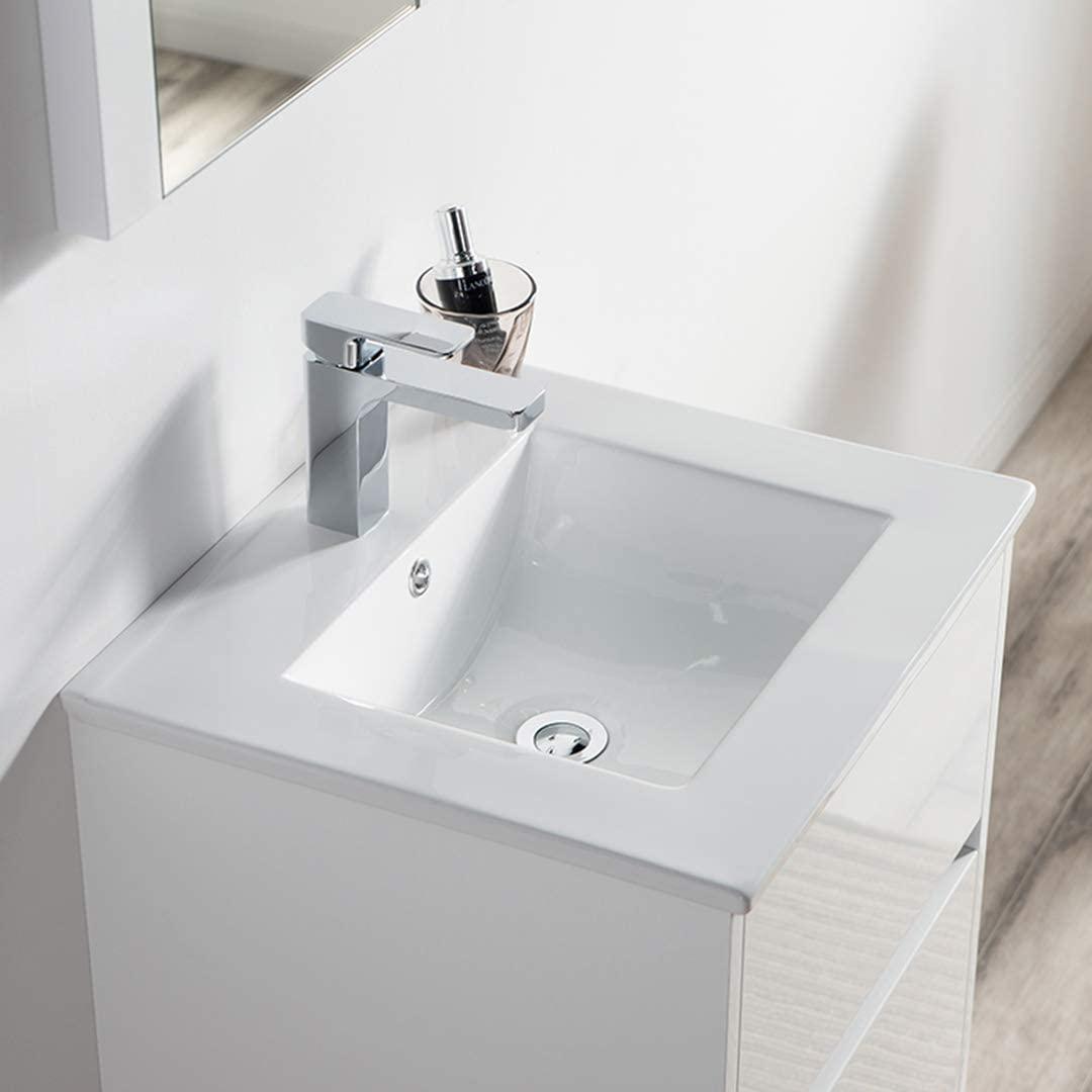 Blossom Valencia 20" Single Vanity, Mirror, Mirrored Medicine Cabinet