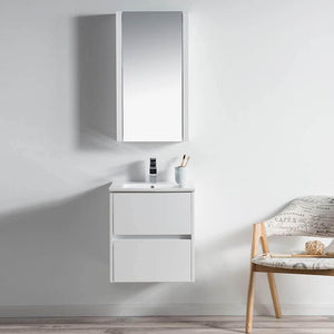 Blossom Valencia 20" Single Vanity, Mirror, Mirrored Medicine Cabinet