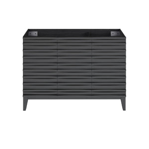 Cascade 48" Bathroom Vanity in Black - Cabinet