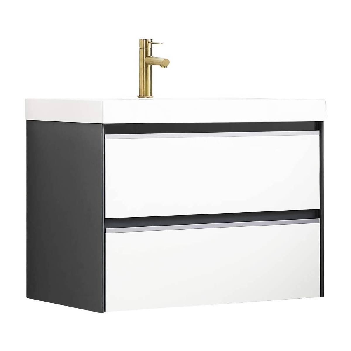 Blossom Berlin White 30" Vanity Base with Acrylic Sink.