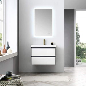 Blossom Berlin White 30" Vanity Base with Acrylic Sink.