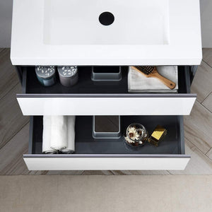 Blossom Berlin White 30" Vanity Base with Acrylic Sink.