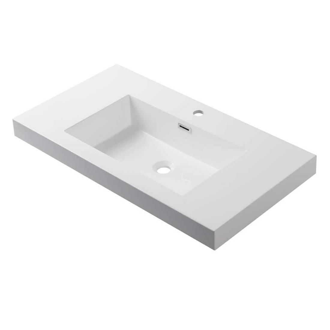 Blossom Berlin White 30" Vanity Base with Acrylic Sink.
