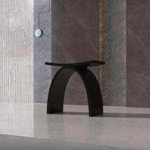 New England Home Goods Freestanding Shower Seat Solid Surface Shower Stool