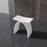 New England Home Goods Freestanding Shower Seat Solid Surface Shower Stool