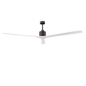 Matthews Fan NKXL-TB-BW-90 Nan XL 6-speed ceiling fan in Matte White finish with 90” solid barn wood tone wood blades