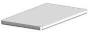 John Boos SLS736 16 Gauge Stainless Steel Lower Shelf, 84 x 36 inch - 1 each.