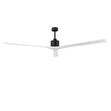 Matthews Fan NKXL-BK-BK-90 Nan XL 6-speed ceiling fan in Matte Black finish with 90” solid matte black wood blades