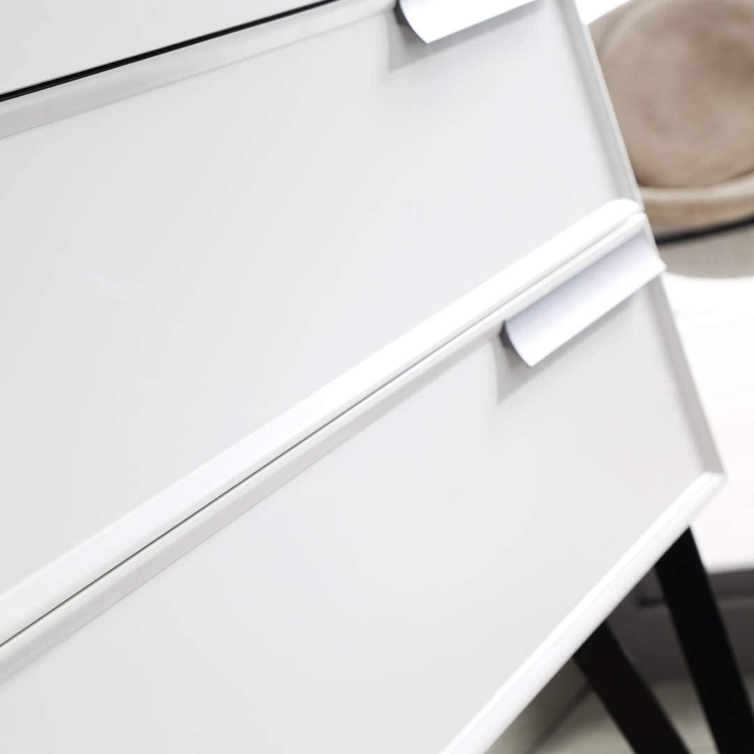 Blossom Sofia 30 Inch Vanity Base in White / Matte Gray. Available with Acrylic Sink