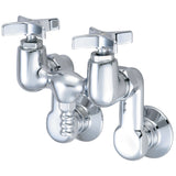 Central Brass 0211-Q Two Handle Leg Tub Faucet in Polished Chrome
