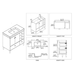 Blossom Lyon 36” White Vanity