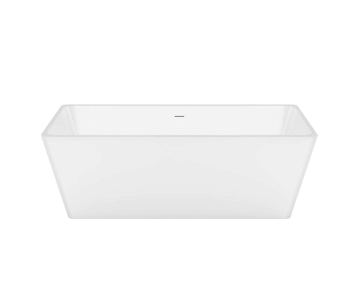 MAAX 107513-000-001-000 Nakuru 67 x 31 Acrylic Freestanding Rectangular Center Drain Bathtub in White