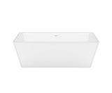 MAAX 107513-000-001-000 Nakuru 67 x 31 Acrylic Freestanding Rectangular Center Drain Bathtub in White