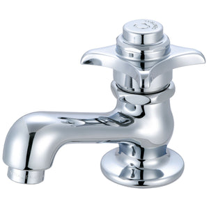 Central Brass 0255-AC Self-Close Single Handle Basin Faucet in Polished Chrome