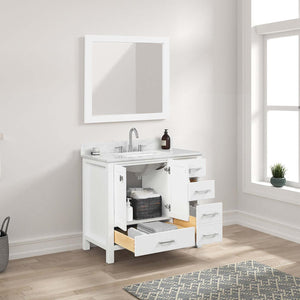 Blossom Geneva Single Sink Freestanding Bathroom Vanity With Countertop & Undermount Sink