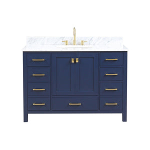 Blossom Geneva 60" Double Sink Freestanding Bathroom Vanity With Countertop, Undermount Sink, Mirrors