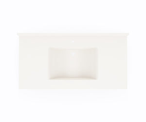 Swanstone CV1B2243 Contour 22 x 43 Single Bowl Vanity Top in Bisque CV02243.018