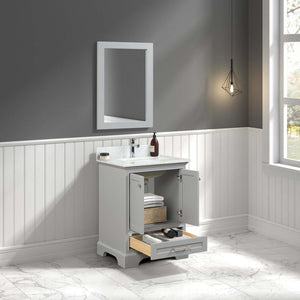 Blossom Copenhagen Freestanding Bath Single Sink Vanity, Top, Undermount Sink & Mirror
