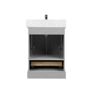 Blossom Copenhagen Freestanding Bath Single Sink Vanity, Top, Undermount Sink & Mirror