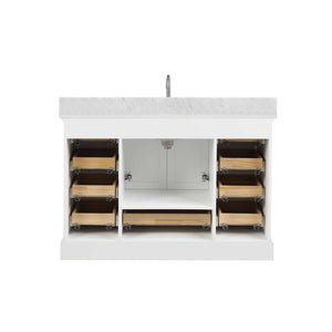 Blossom Copenhagen Freestanding Bath Single Sink Vanity, Top, Undermount Sink & Mirror