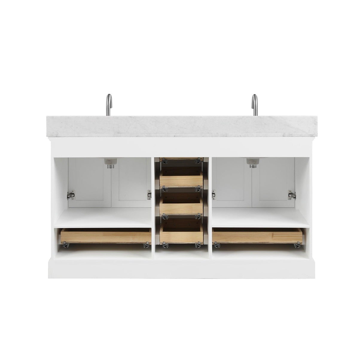 Blossom Copenhagen 60" Freestanding Double Sink Bath Vanity, Countertop & Undermount Sink
