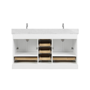 Blossom Copenhagen 60" Freestanding Double Sink Bath Vanity, Countertop & Undermount Sink