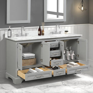 Blossom Copenhagen 60" Freestanding Double Sink Bath Vanity, Countertop & Undermount Sink