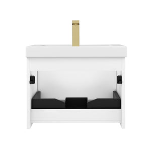 Sleek Minimalism: Blossom Positano Single Sink Floating Vanity 20" to 48"