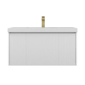 Sleek Minimalism: Blossom Positano Single Sink Floating Vanity 20" to 48"