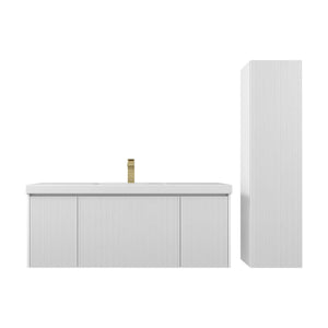 Blossom Positano 48" Floating Bathroom Vanity Single/ Double Sink & 2 Side Cabinet