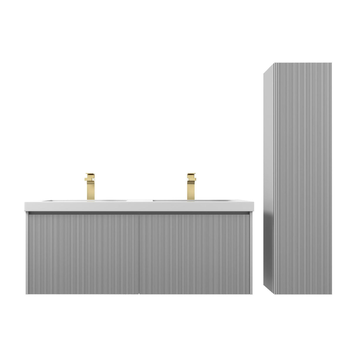 Blossom Positano 48" Floating Double Sink Vanity - Customize with Optional Side Cabinets