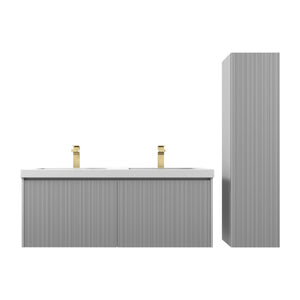 Blossom Positano 48" Floating Double Sink Vanity - Customize with Optional Side Cabinets