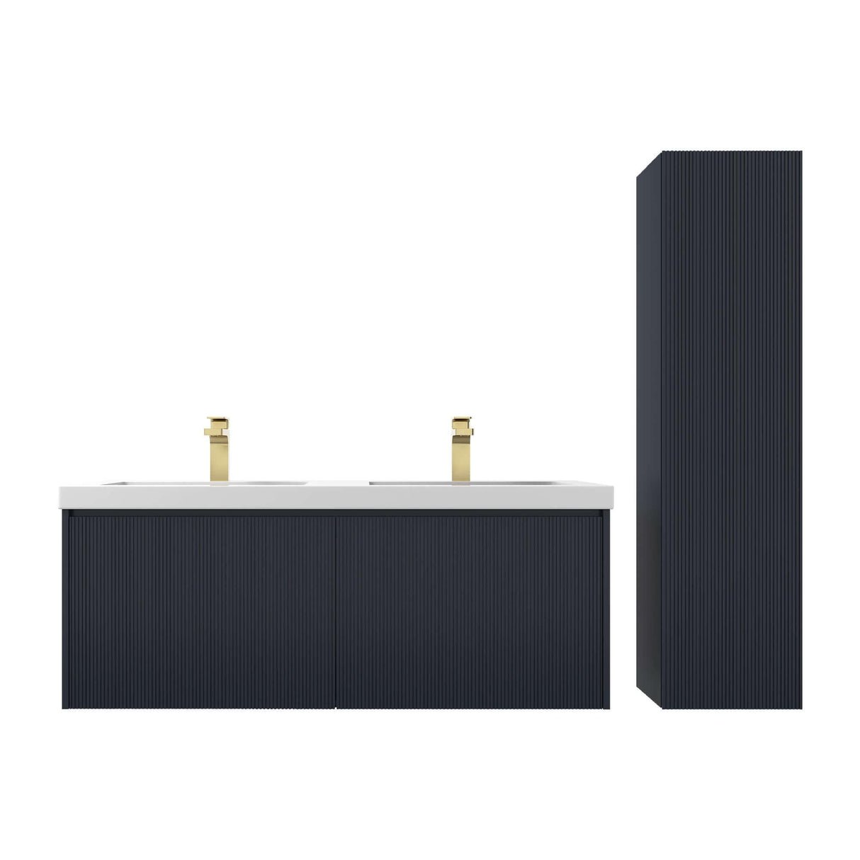 Blossom Positano 48" Floating Bathroom Vanity Single/ Double Sink & 2 Side Cabinet