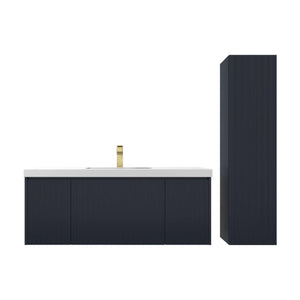 Blossom Positano 48" Floating Bathroom Vanity Single/ Double Sink & 2 Side Cabinet