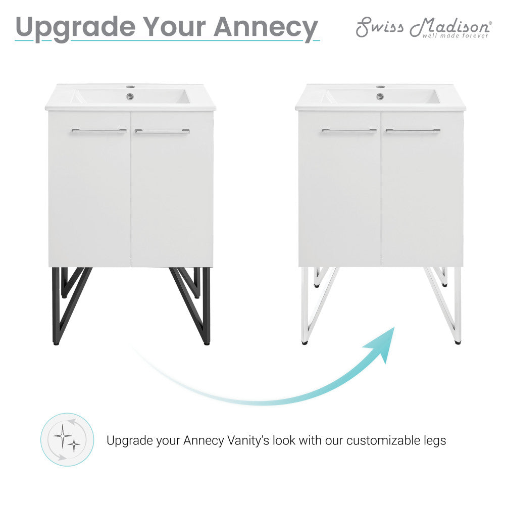 Annecy Vanity Legs Chrome