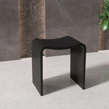 New England Home Goods 16"Solid Surface Shower Stool