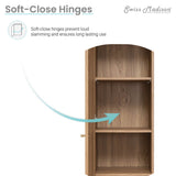 Classe 15" W x 60" H x 15" D Linen Cabinet in Oak