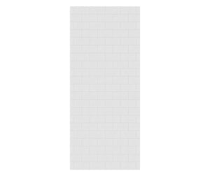 Swanstone MTMK-8436-1 36 x 84 Swanstone Metro Subway Tile Glue up Bathtub and Shower Single Wall Panel in White MTMK8436.010