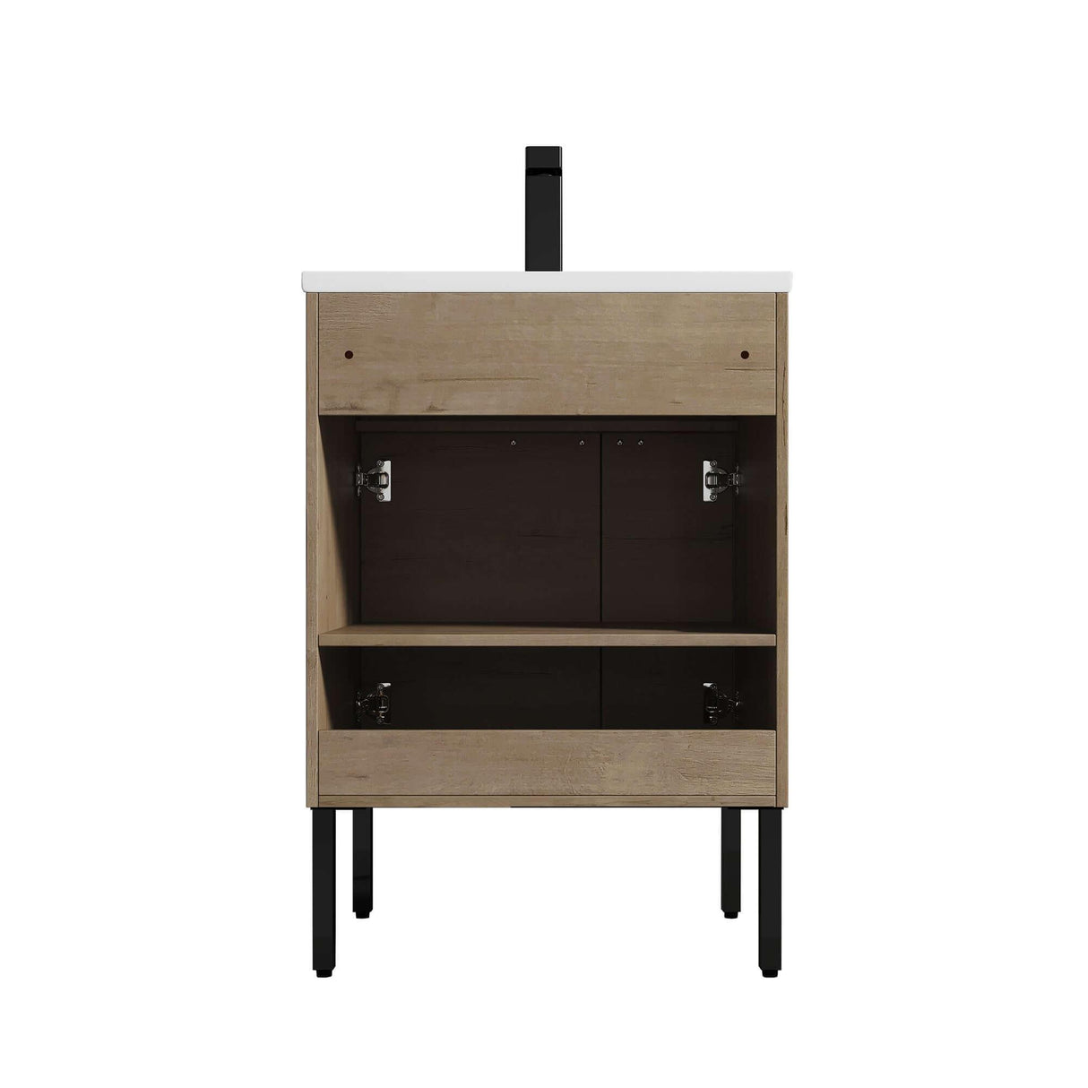 Blossom Bari 24", 30", or 36" Freestanding Bathroom Vanity with Ceramic Sink