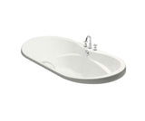 MAAX 102865-055-001 Living 6642 Acrylic Drop-in Center Drain Aerofeel Bathtub in White