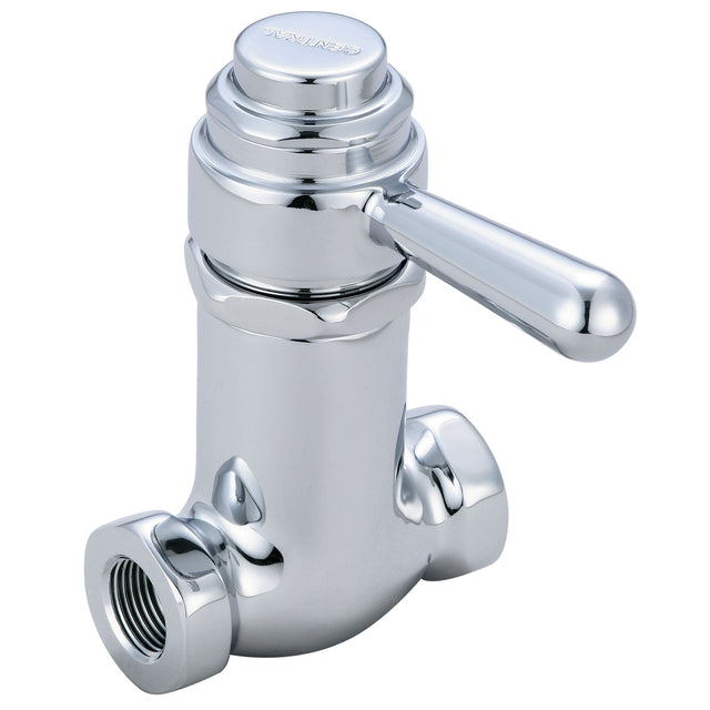 Central Brass 0331-LV3/8 Self-Close Straight Stop in Polished Chrome