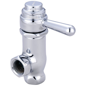 Central Brass 0333-L1/2 Self-Close Angle Stop in Polished Chrome